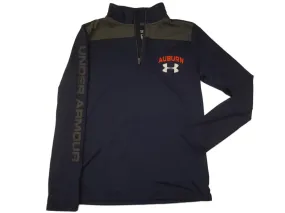 Auburn Tigers Under Armour Heatgear YOUTH Lightweight 1/4 Zip Pullover Jacket(M)
