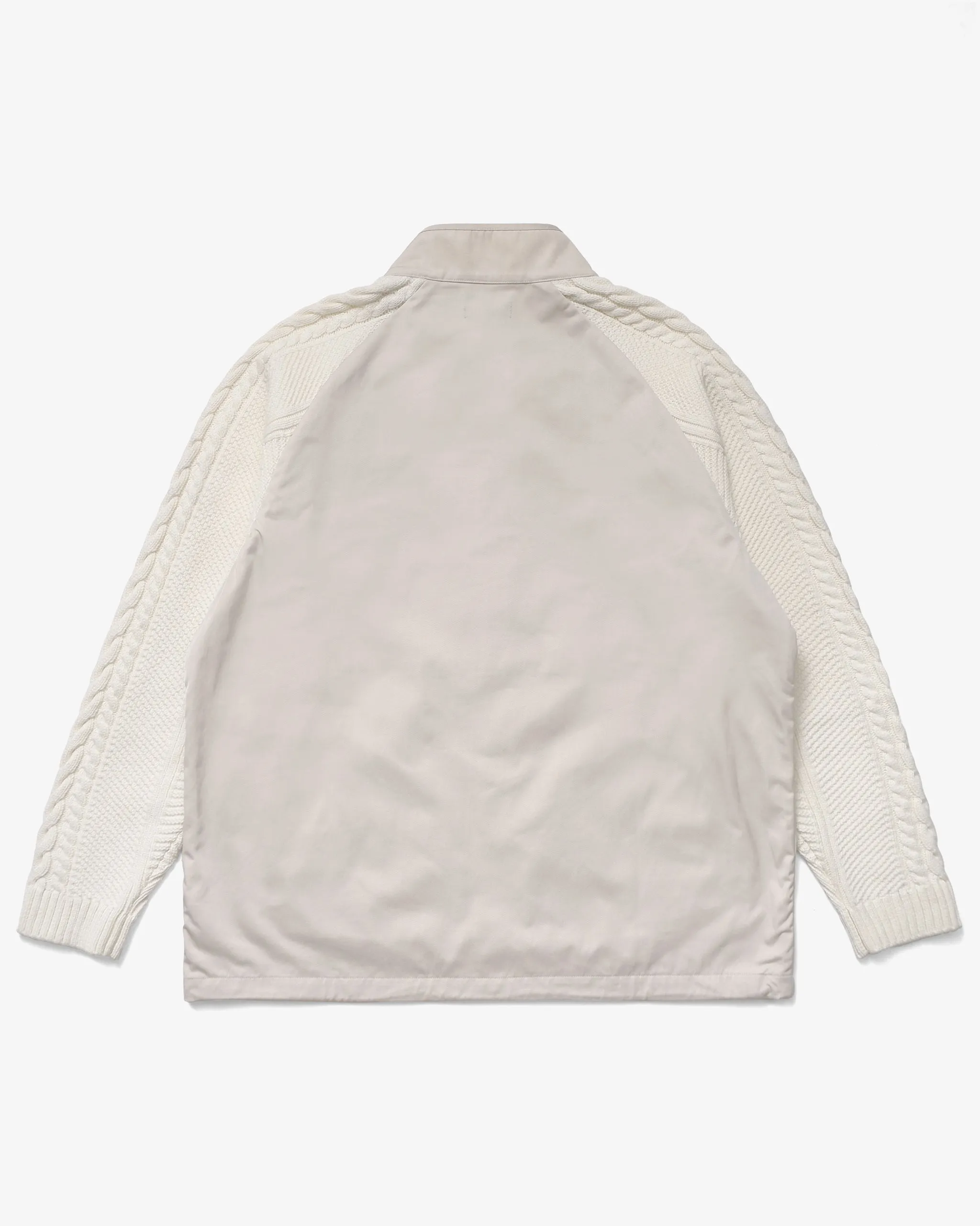 Malbon Golf Remington Hybrid Half Zip - IVORY