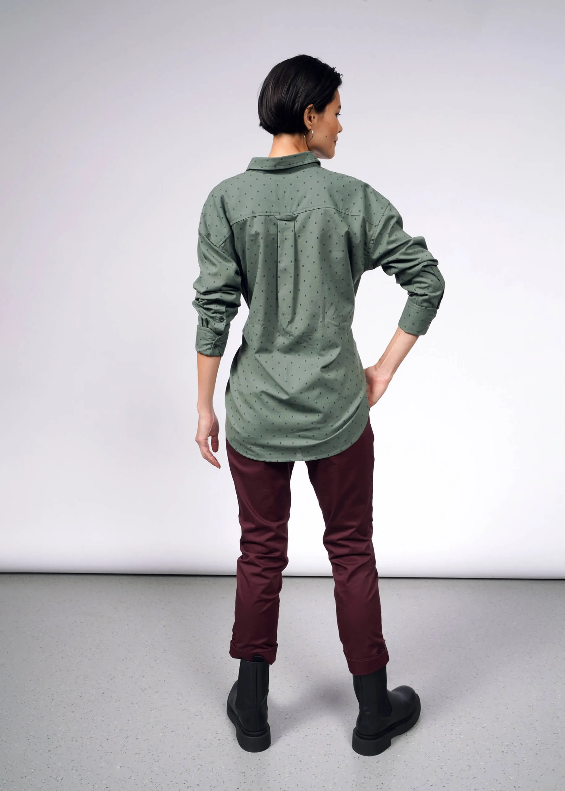 The Essential Long Sleeve Oversized Wrap Button Up
