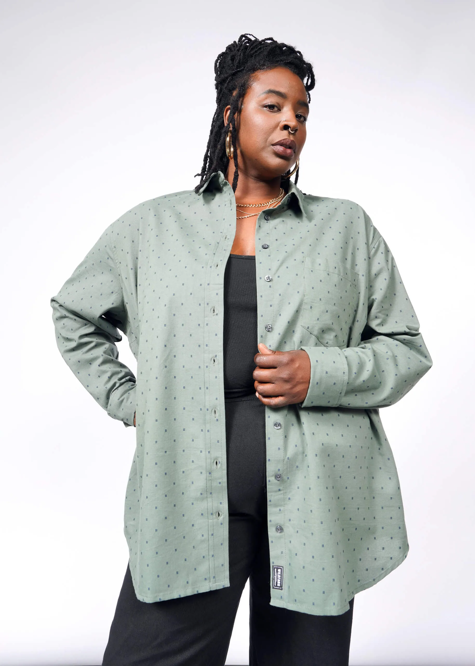 The Essential Long Sleeve Oversized Wrap Button Up