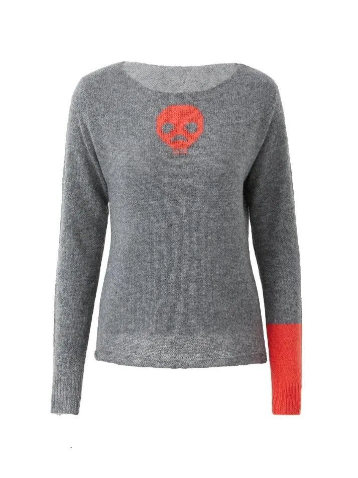 Uniwim Alien Jacquard Color Block Knit Top